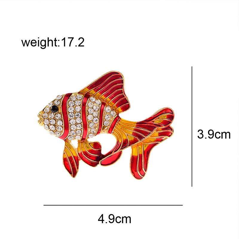 Красивые красочные броши в виде тропических рыб для женщин