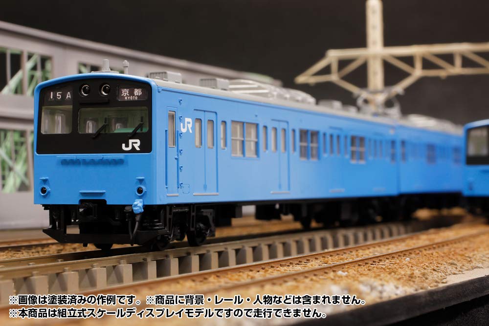 PM Office A 1/80 Scale JR West 201 Series DC Electric Car (Keihanshin Local Line, Saha 201) Display Model, Unpainted Assembly Plastic Kit, PP089