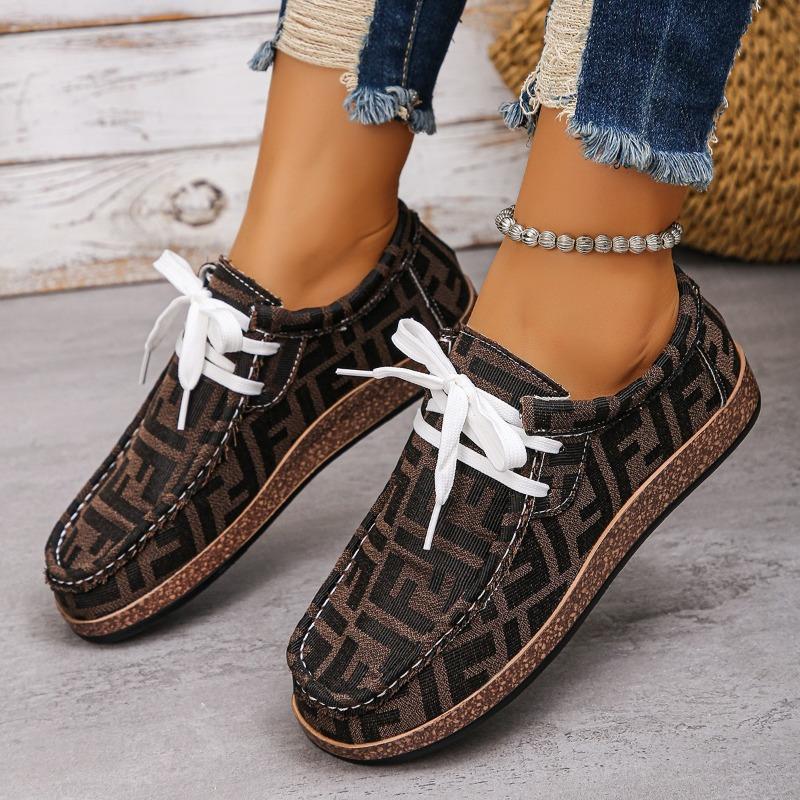 Новые повседневные одинарные туфли женские цветные на шнуровке граффити низкие парусиновые туфли платформа под дерево