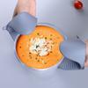 1 шт. изоляционные перчатки, противоожоговые силиконовые теплоизоляционные перчатки, противоскользящие кухонные перчатки для выпечки, кухонный инструмент