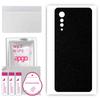 apgo Protective Skin Sticker for the Back Compatible with LG Velvet 5G UW, Wrap Film, Foil, Vinyl - Pattern Matte Black