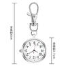 Nurse Watch Pocket Watch Key Ring Upside Down Clock Luminous Night Light Battery Operated Analog Dial Easy To See and Large Cute Fashionable Unisex
