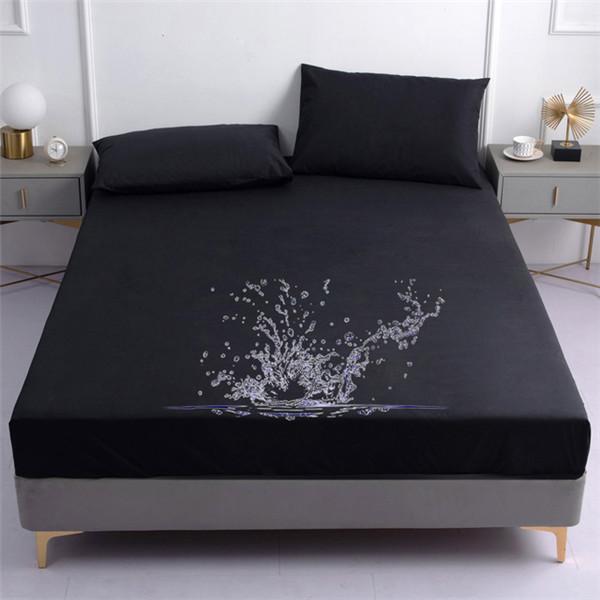 Водонепроницаемая простыня, противоскользящая простыня Super King Queen Size, наматрасник, защитный чехол/чехол для матраса (Нет наволочки)
