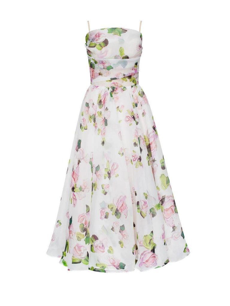 2021 Summer Women's Sleeveless Printed Swing Dress