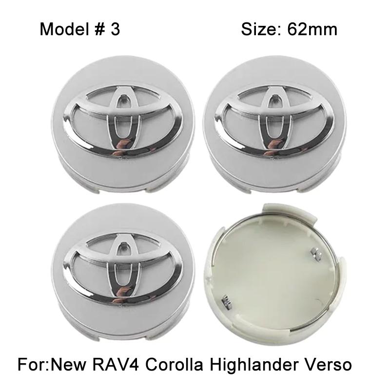 2026 Новые Для Toyota 57/62 мм Декоративная Накладка на Ступицу Колеса Автомобиля Значок Колпачки Ступицы Авто для Toyota C-hr Rav4 Yaris Hilux Avensis Prius