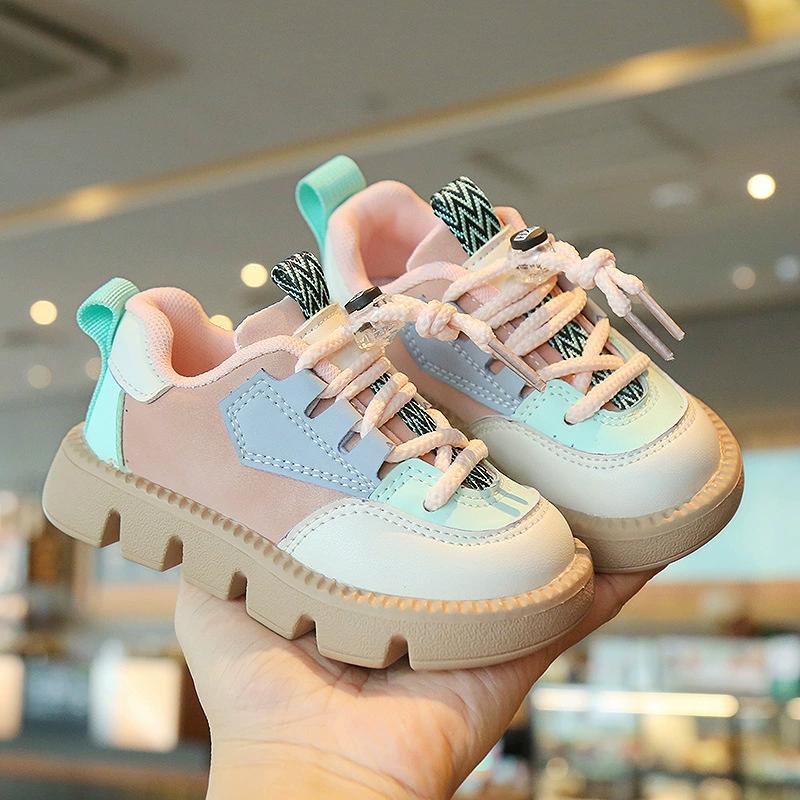 Sneakers for Kids Boys Girls Children's High Quality Velcro Sport Shoes Breathable Tennis Shoes Soft Sole Anti-slip Running Shoes