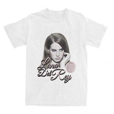 Мужские футболки Lana Del Rey Смешные футболки из чистого хлопка Футболки с коротким рукавом Футболки с круглым вырезом Одежда Оригинал