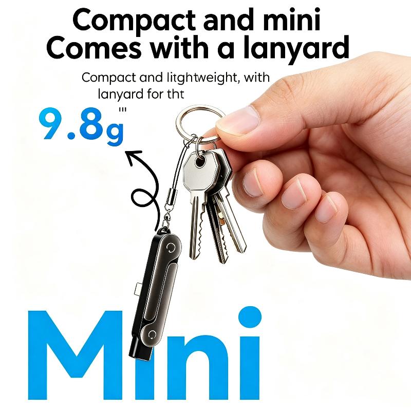 2 In 1 USB C Built-in Stand Adapter With Lanyard 240W Multi-function Foldable Converter For Phone Charge Bracket-New 3