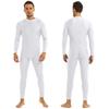 Mens One Piece Bodysuit Turtleneck Spandex Long Sleeve Unitard Leotard Dancewear