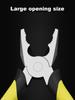6 Inches Wire Pliers Sharp Large Opening Stripping Pliers Industrial Grade Labor-saving Household Electrician Pliers