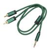 3.5mm Y Splitter Cable 1.64FT HiFi Stereo Sound Headphone Jack Adapter Male to Aux Sound Cable for Smartphone Speaker