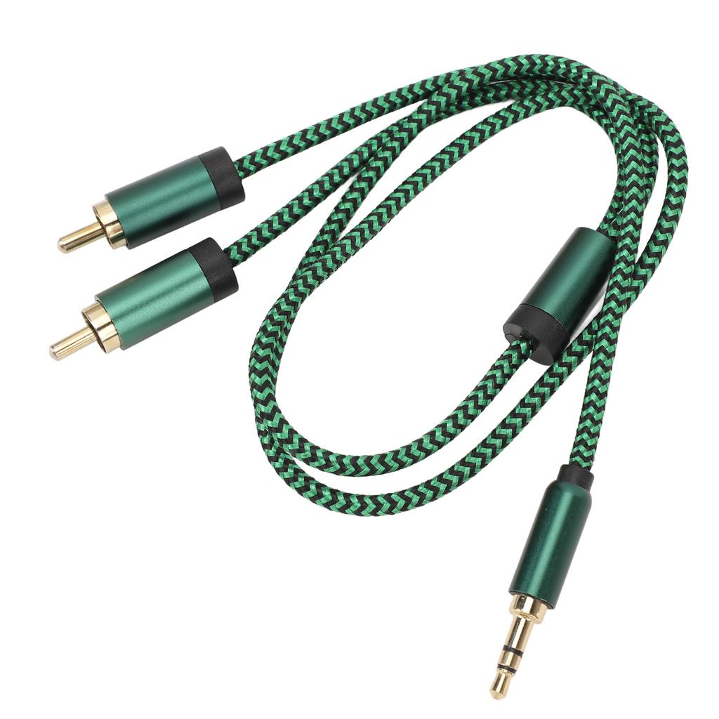 3.5mm Y Splitter Cable 1.64FT HiFi Stereo Sound Headphone Jack Adapter Male to Aux Sound Cable for Smartphone Speaker