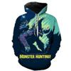 Fashion Casual 3D Printed Hoodies Monster Hunter Men Women Children Cool Trendy Sweatshirts Boy Girl Pullover Streetwear