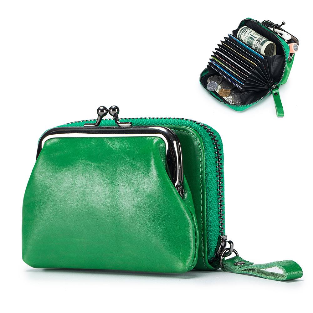 Новая европейская и американская мода сумка для мелочи женская многокарточная сумка для кредитных карт интегрированная съемная сумка-клипса ретро маленький кошелек