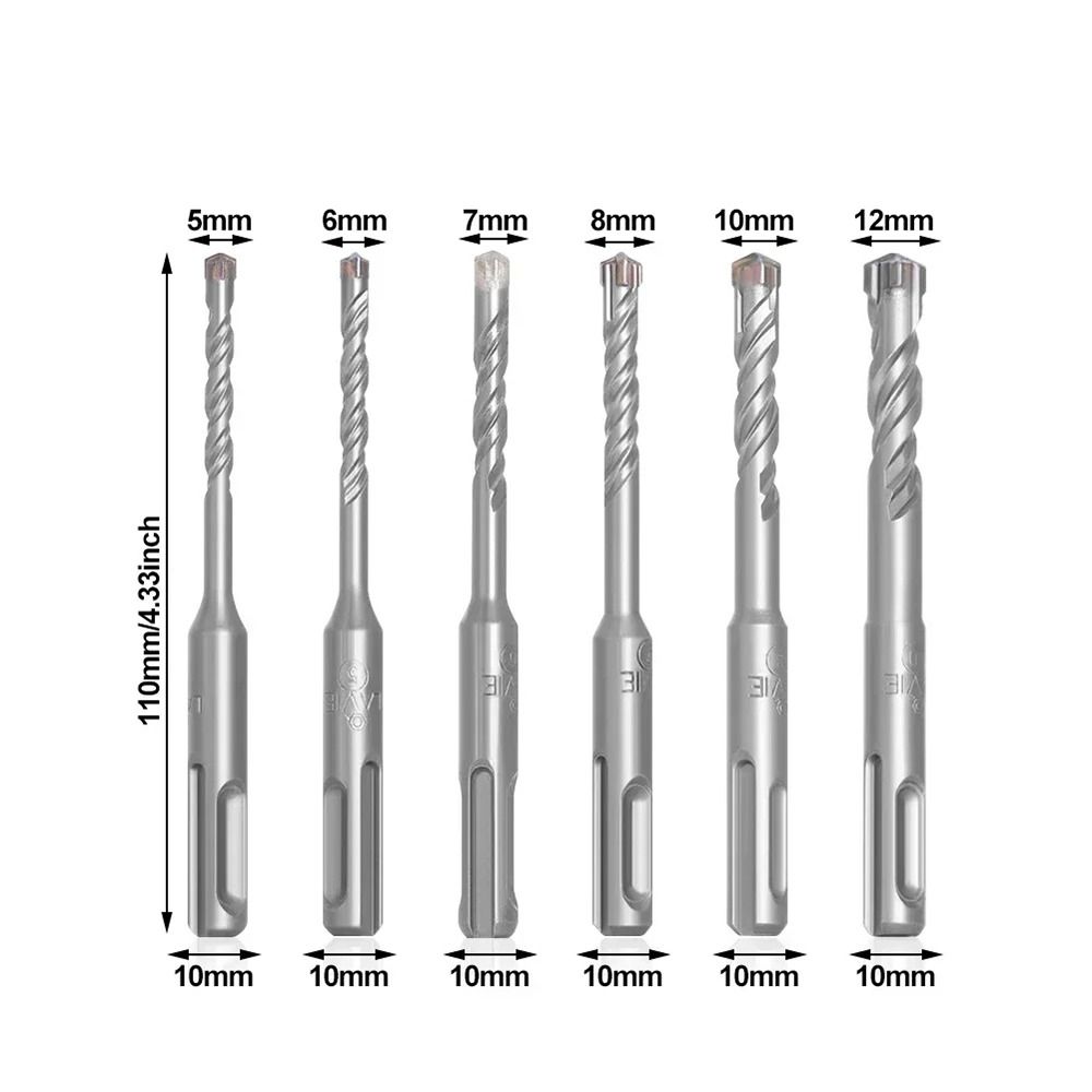 1 шт. 110 мм 160 мм Сверло для электрического перфоратора Крестообразные наконечники Ударные сверла Для стены Бетон Кирпич Кладка