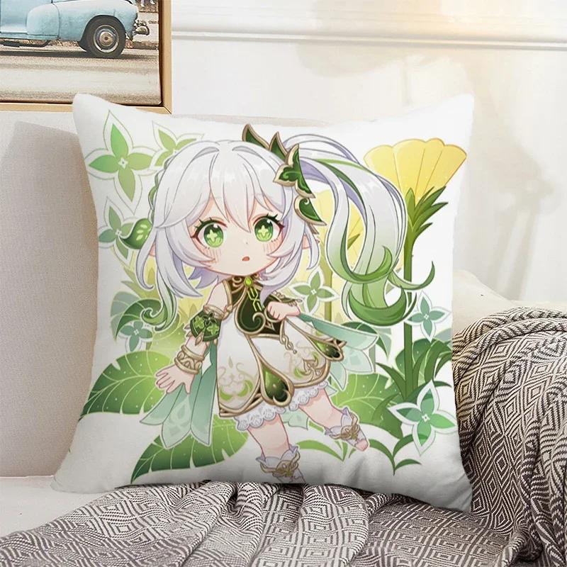 Наволочка для подушки Genshin Impact 45*45 Декоративные наволочки для диванных подушек Наволочка Декор для подушек Домашний декор Наволочки