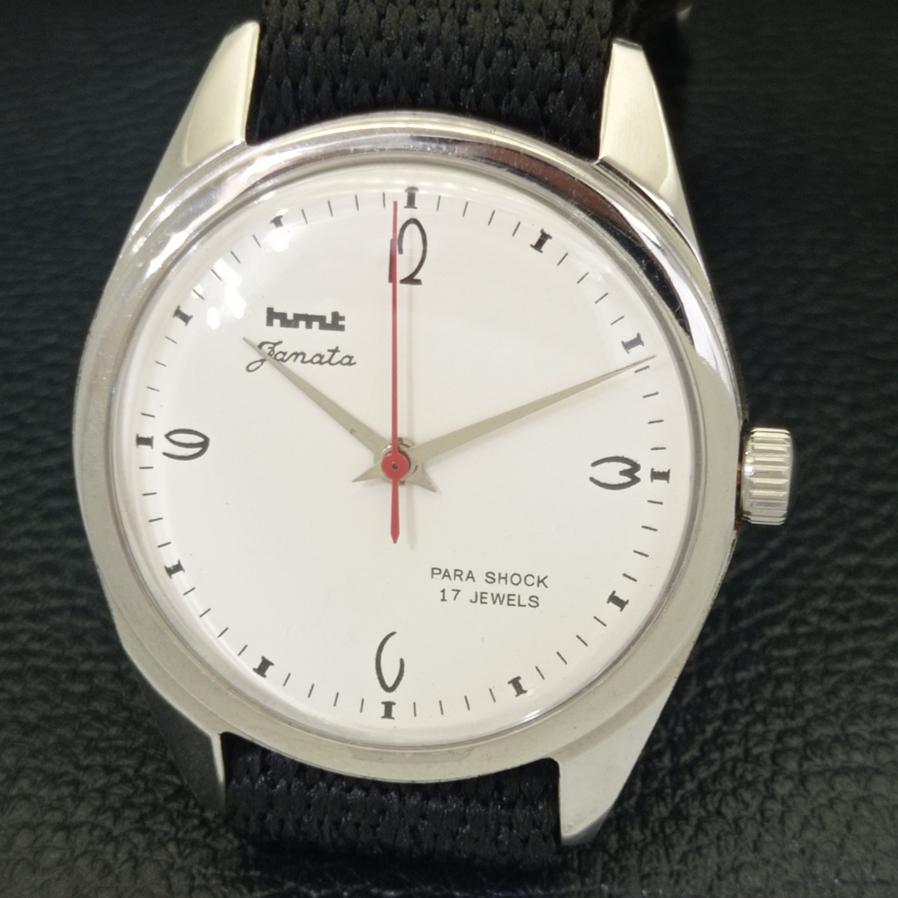 КЛАССИЧЕСКИЕ МУЖСКИЕ ЧАСЫ HMT JANATA С РУЧНЫМ ЗАВОДОМ, БЕЛЫЙ ЦИФЕРБЛАТ, a600041-5
