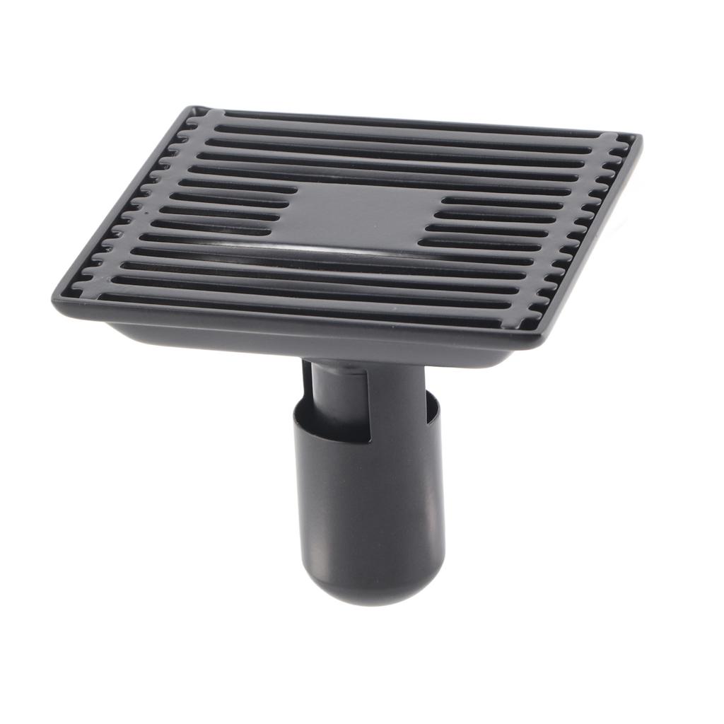 Shower Floor Drain with Removable Cover Grille SUS304 Stainless Steel Bathroom Supply 12x12cm