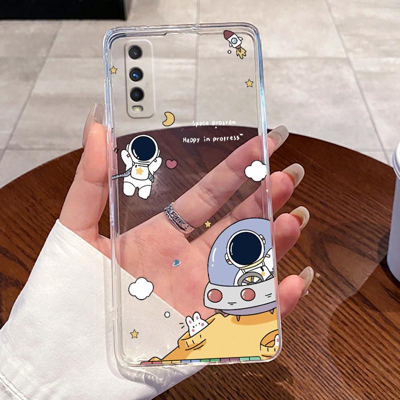 Jelly Casing For VIVO Y70S / IQOO U1 Fundas Capa Clear Silicone Soft TPU Back Cover Cute Cat Rabbit Heart Protective Case Coque