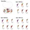 Artificial Walleye Jigging AD-Sharp Winter Ice Fishing Lure Lead Hard Hook Ants Shaped