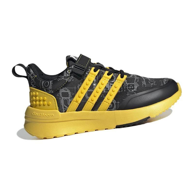 LEGO x adidas Racer TR Кроссовки для малышей Черный Оборудование Желтый Детские кроссовки Основной черный Серый три GW1878