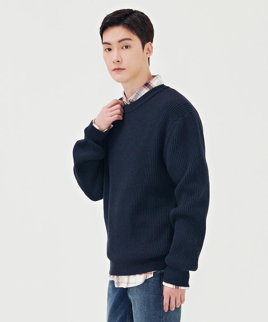 CHASECULT Men'S Color Mix Round Sweater-Bgrk5214E04