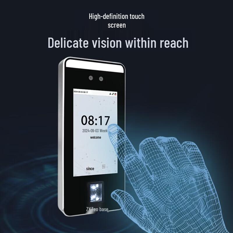 ZKTECO xFace600-HL Динамическая система распознавания лиц и отпечатков пальцев CN-вилка (адаптер в комплекте)