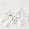 Летние тонкие носки с цветами, милые дышащие сетчатые носки принцессы, носки для девочек, хлопковые носки для детей 3-12 лет