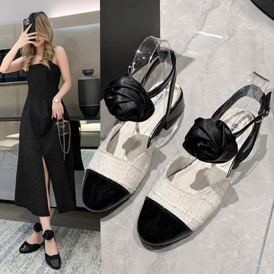 2024 Элегантные женские сандалии на плоской подошве с завязками-ремешками, летняя обувь с открытой пяткой, модное платье Мэри Джейн, женская обувь