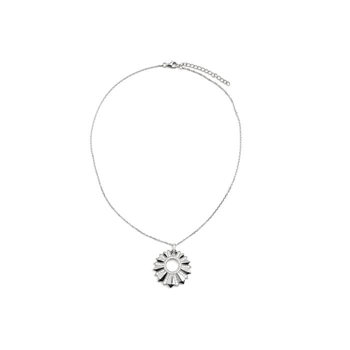 Collier - LUXENTER - Saneda - Argent sterling 925 - Zircone brillante - Finition rhodiée
