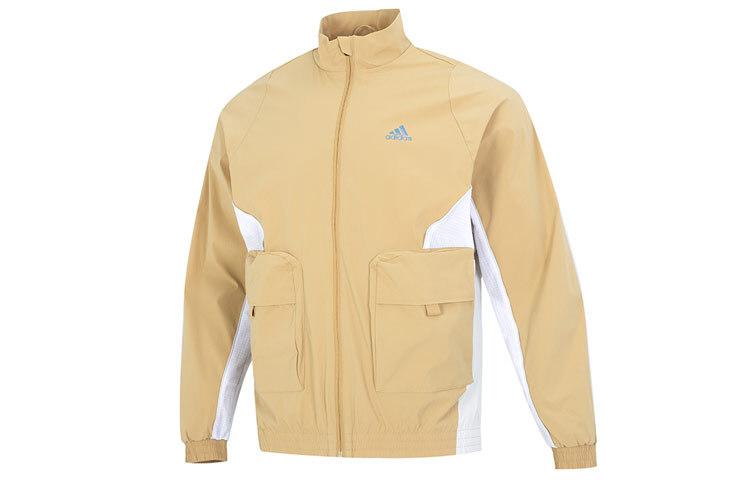 adidas Спортивная повседневная куртка HZ7009 в стиле колор-блок с воротником-стойкой