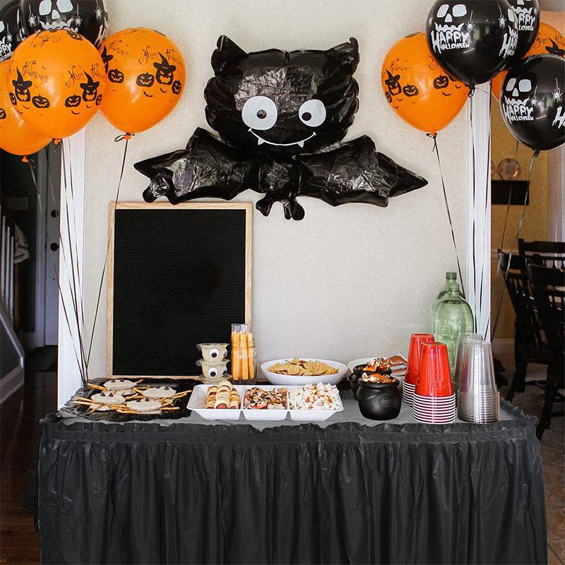 1PC Party Decor PE Table Skirt Disposable Table Cover Tablecloth Birthday Oilproof Rectangle