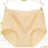 Pure Cotton High-Waisted Women's Briefs - Tummy Control, Breathable, Antibacterial, Comfortable, Plus Size, Short Leg Openings