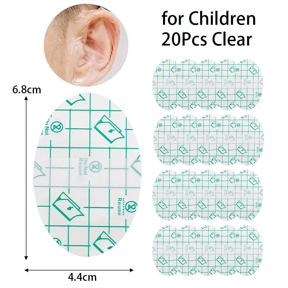 20 шт. водонепроницаемые амбушюры для душа ребенка одноразовые наклейки для ушей для детей и взрослых