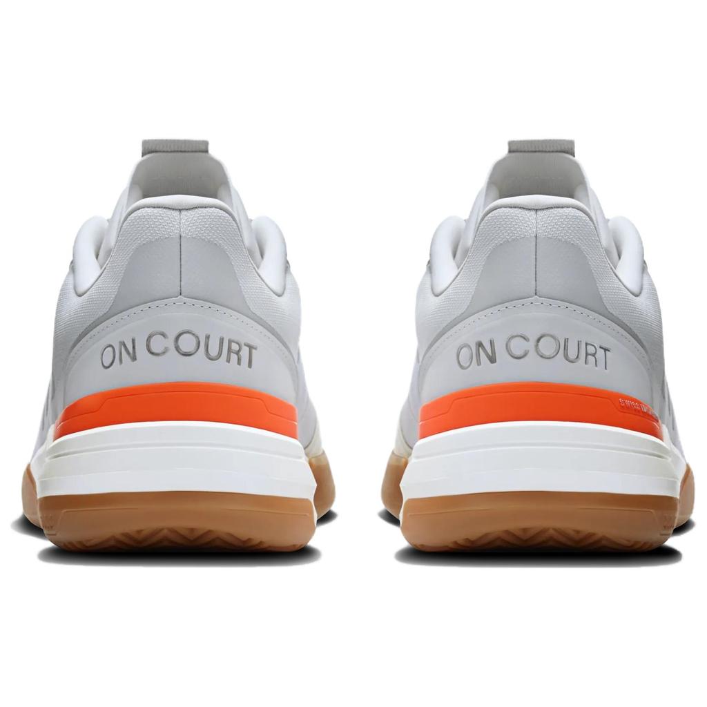 On The Roger Advantage Abrasion Resistant Abrasion Resistant Low top Tennis Shoes Men's Gray White 3MF10270070