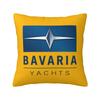 Bavaria Yachts Сине-серебристый логотип Квадратная наволочка Чехол для подушки Наволочка Чехол для декоративной подушки для дома Дивана Гостиной