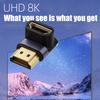 8K 60Hz 2.1 Кабель-адаптер Штекер-Розетка 48 Гбит/с Конвертер Разветвитель Поддержка 4K 120Hz Угловой/Прямой HDMI-совместимый Удлинитель для