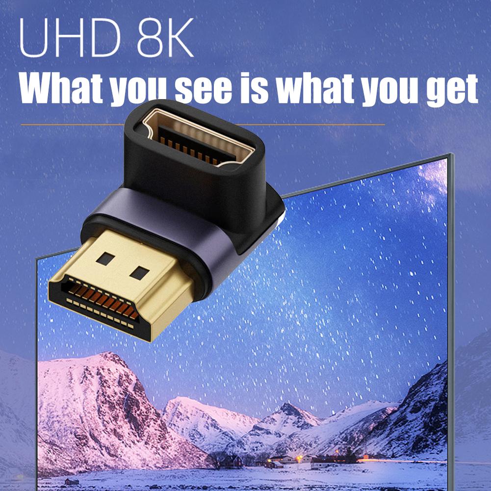 8K 60Hz 2.1 Кабель-адаптер Штекер-Розетка 48 Гбит/с Конвертер Разветвитель Поддержка 4K 120Hz Угловой/Прямой HDMI-совместимый Удлинитель для