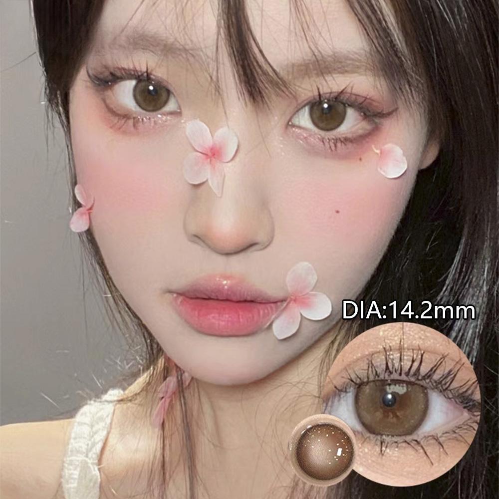 Large Diameter Contact Lenses MillCreek Myopia Prescription Eye Tinted Lens Makeup 2 Pieces / 1 Pair