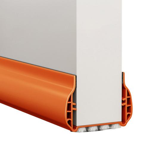 93СМ Уплотнительная полоса для низа двери со щеткой Поддверный уплотнитель Погодный уплотнитель Свето-шумо-пылезащитный Ветрозащитный Дверной стопор Зазор под дверью