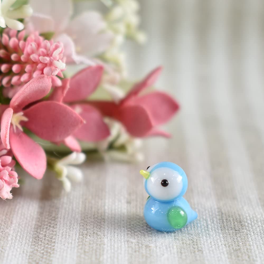 Четыре тележки Милая ручная работа Стеклянная весенняя птичка