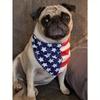 65см Очень большая бандана-треугольник для питомца ко Дню независимости, с принтом американского флага, слюнявчик для собаки, шарф для кошки/собаки