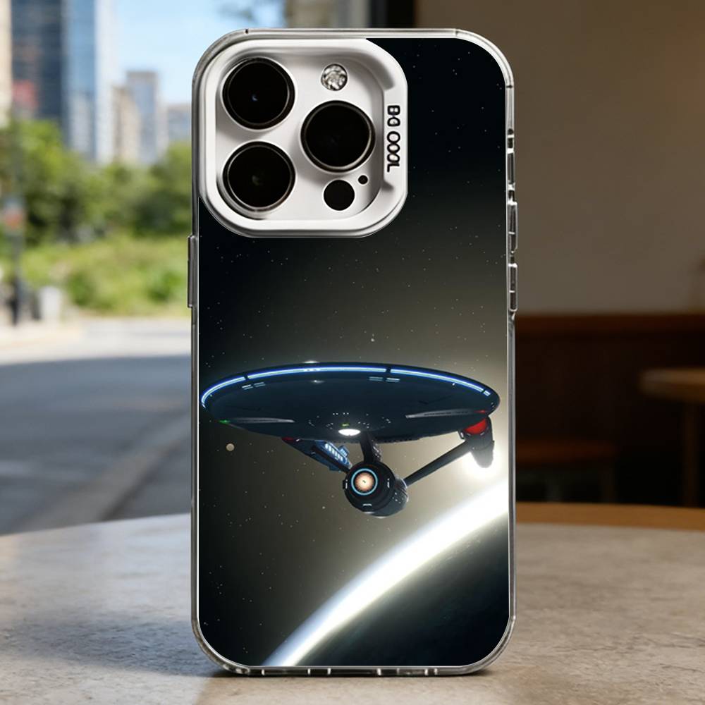 S-Star T-Trek Ships White Shockproof Phone Case For iPhone 16,15,14,13,12,11,Pro,XS,Max,Plus,Mini,SE
