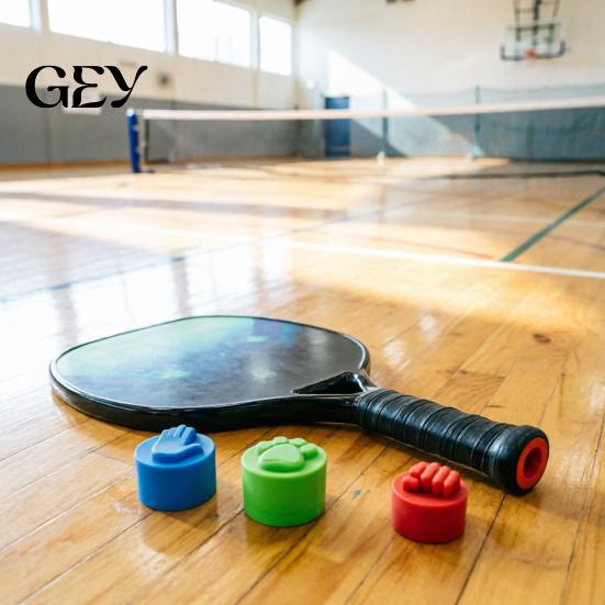 Vibration Reducing Paddle Cap 5Pcs Silicone Racket End Caps for Handles, Soft Cushioning Pickleball And Reduction Paddles Caps, Universal Fun