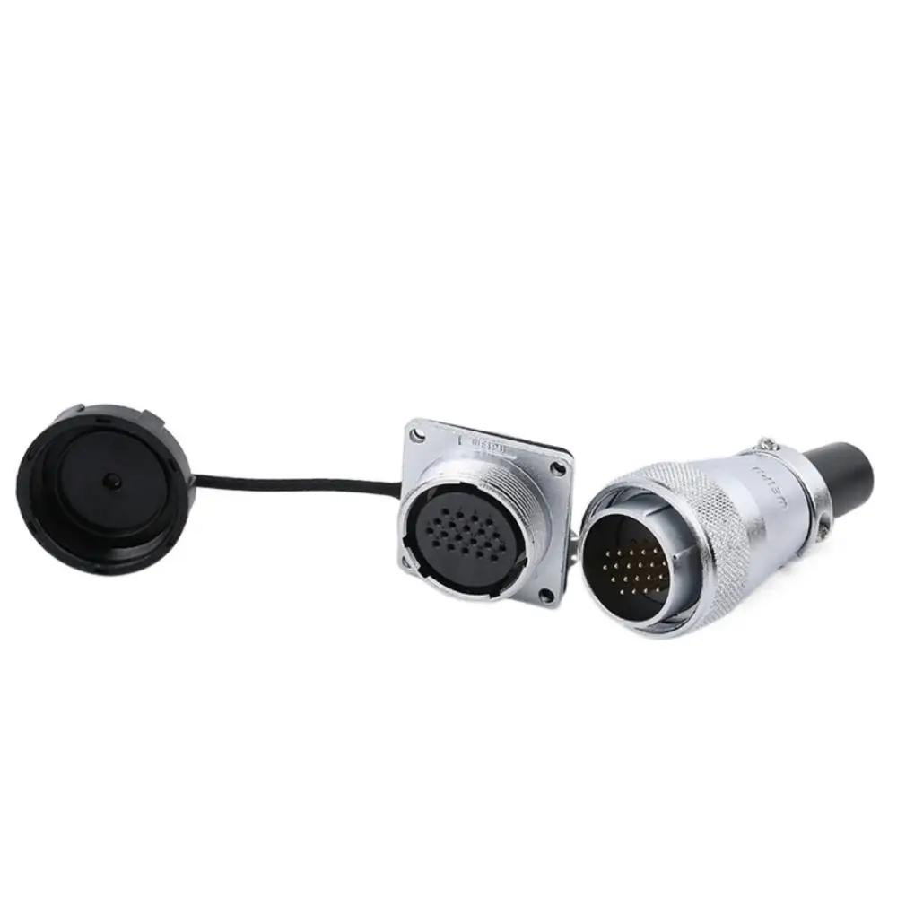 WEIPU WS28 Waterproof IP65 Electrical Connector 2-26 Pin M28 Auto Power Adapter For Solar LED Lighting Display Ebike Motorcycle