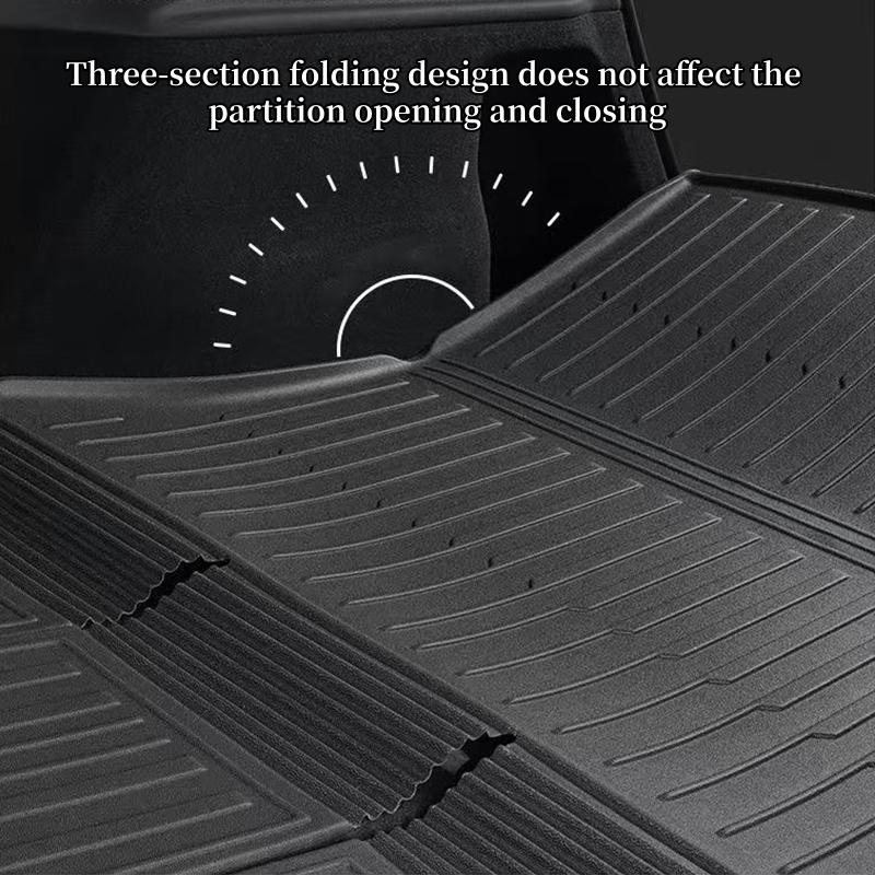 Integrated Trunk Backrest Pad For Tesla Model Y Juniper 2025 TPE All-Weather Trunk Cargo Liner Anti Dirty Trunk Protective Pad