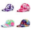 Бейсболка с принтом тай-дай, хип-хоп, цветной блок, граффити, кепка с козырьком, защита от солнца