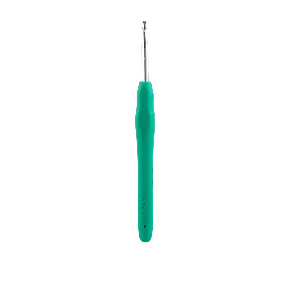 2.0-10mm Soft Grip DIY Ergonomic Handle Knitting Needles Weave Yarn Crochet Hook Aluminum