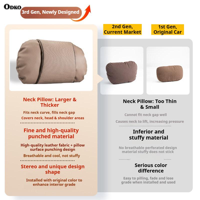 For Ford F150 F-150 F 150 Expedition Edge MK1 MK2 Car Seat Headrest Neck Pillow Cushion Breathable Protect Relieve Neck Fatigue