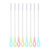 8Pcs Straw Brush Soft Bristles No Scratches Long Handle Hanging Hole Pipe Tube Cleaner Drinking Straw Cleaning Brush